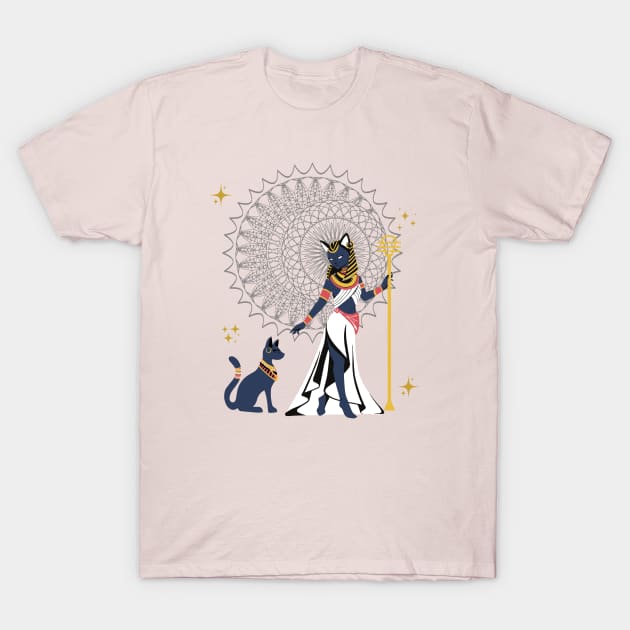 Egyptian Goddess Bastet T-Shirt by Hypnotic Highs